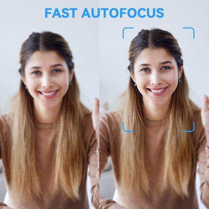 EMEET C60E 4K/2K/1080P Webcam Streaming Camera for PC, Laptop, Gaming Accessories, Ultra HD, 1080P@60Fps Fast Autofocus, Wireless Fill Light, Plug & Play with Privacy Cover, Game Changer Webcam 4K for Streaming Living Home Office